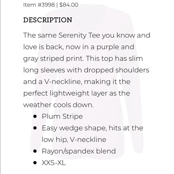 CAbi Serenity Tee — Size SMALL - Picture 3 of 7